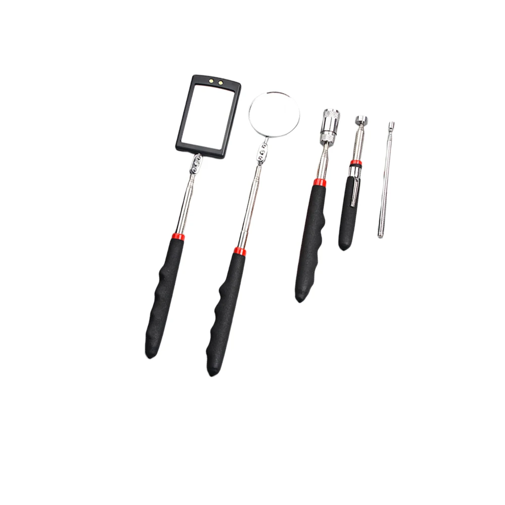 5 шт. светодиодный ные телескопические зеркала для осмотра автомобиля с