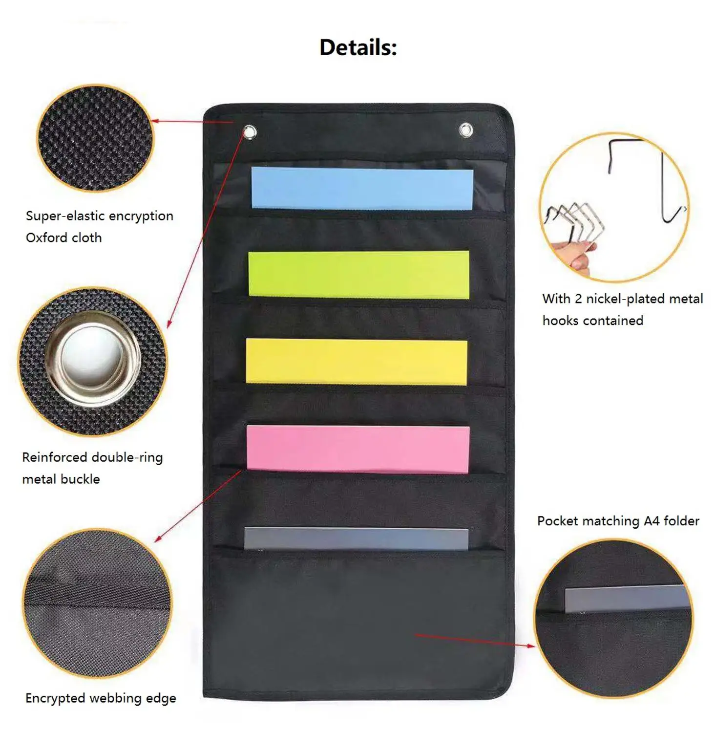 Складной Карманный Настенный Держатель для карт с вешалками хранения документов