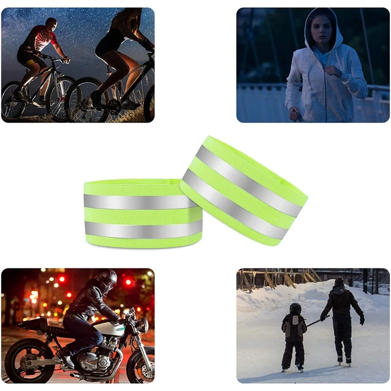 

Set Of 6 High Visibility Reflective Tapes, Safety Armband