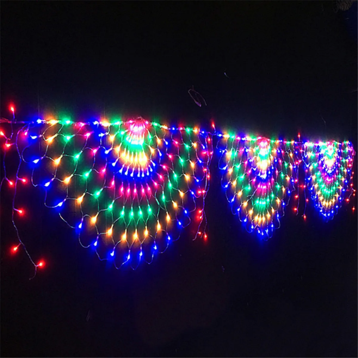 Guirnalda de luces Led de red de malla de pavo real para el hogar, guirnalda de luces de hadas, l&aacute;mpara de jard&iacute;n para decoraci&oacute;n para fiesta de boda, 2021-2