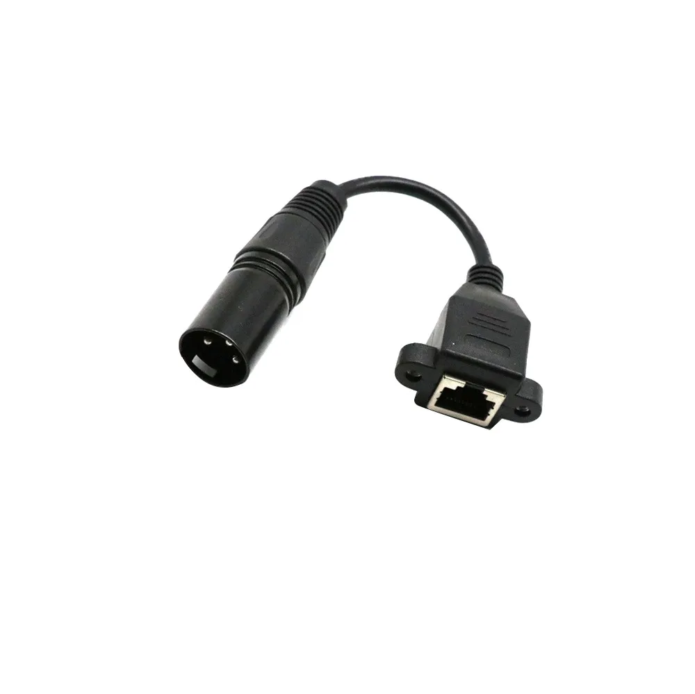 RJ45 гнездовой разъем для XLR 3 контактный штекер сетевой конвертер адаптер кабель 15