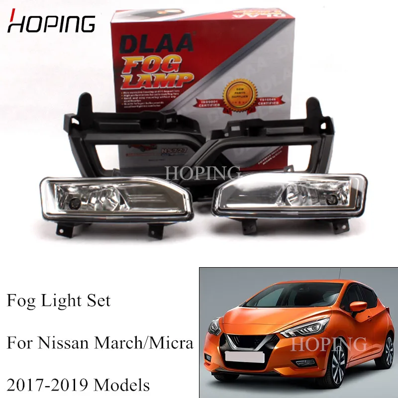 Комплект противотуманных фар на передний бампер для NISSAN March Micra 2017 2018 2019 |