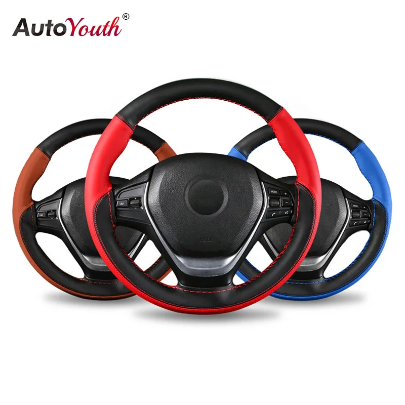 AUTOYOUTH 15 дюймов универсальная кожа из микрофибры с иглой и резьбой мягкая