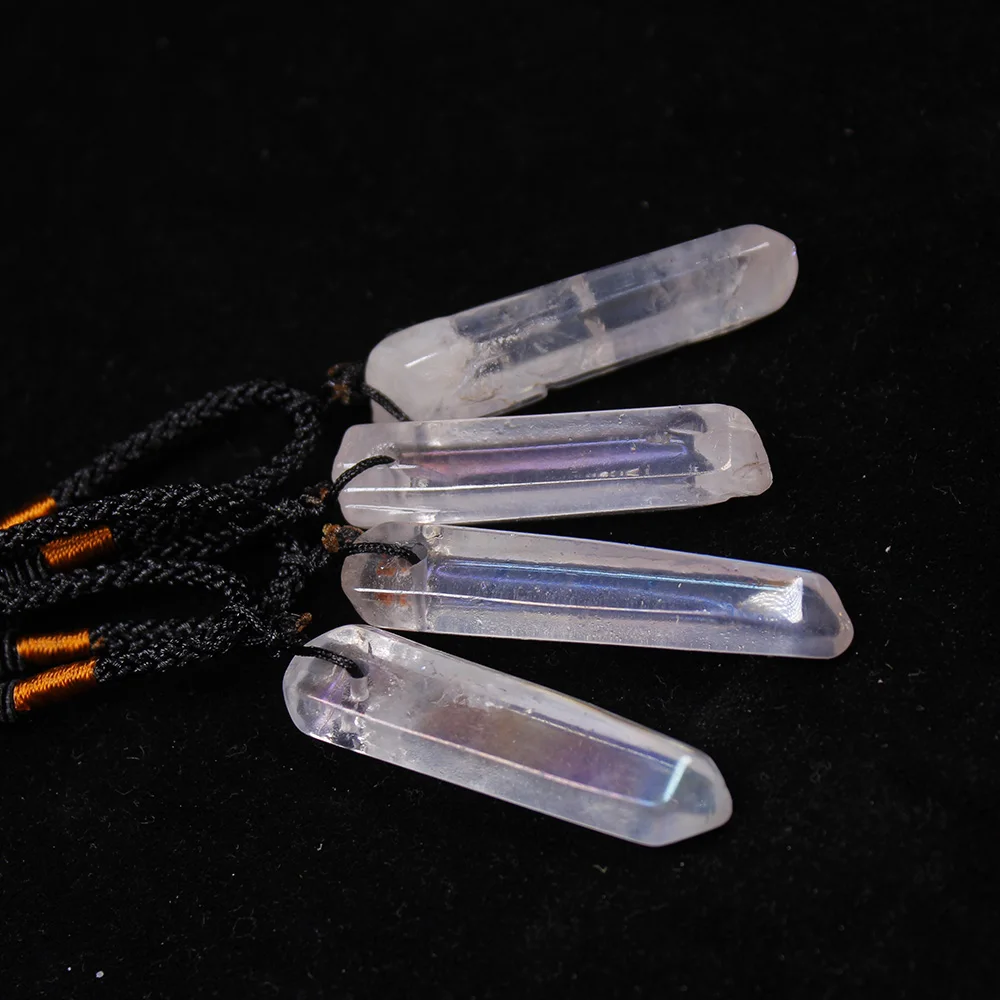 AP 1 шт. натуральный гальванический прозрачный кварцевый одиночный Кристалл