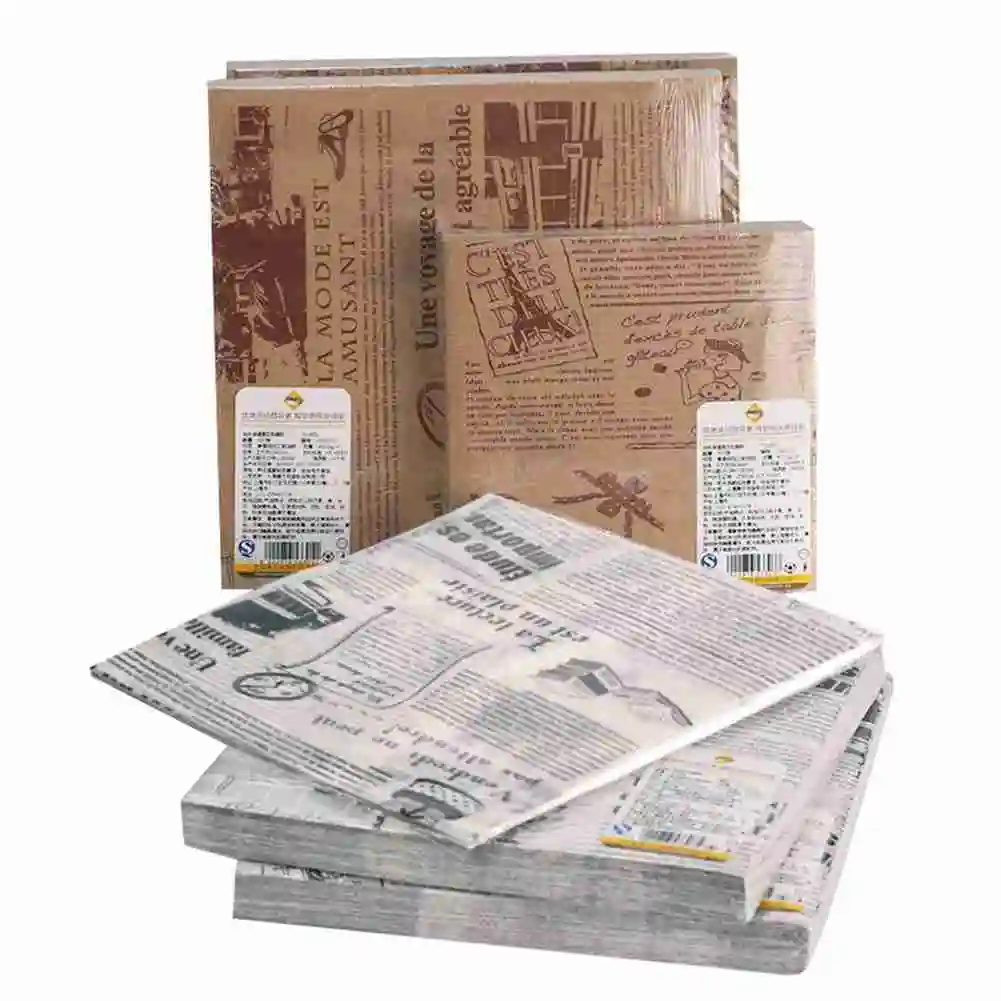 

100Pcs Wax Paper Disposable Food Wrapping Greaseproof Paper Soap Packaging Paper Multifunction Protable Oilpaper 22x22cm