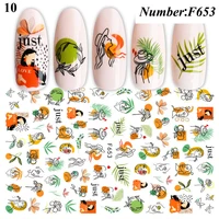3d nail stickers spring summer stickers nail art decals nail art manicures fruits watermelonstrawberryorange stickers