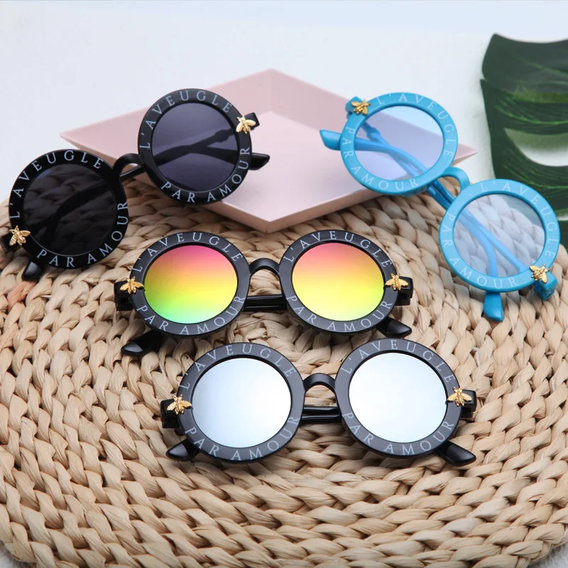 Круглые Солнцезащитные очки для мальчиков и девочек в стиле ретро | Аксессуары