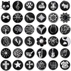 5 шт.лот, оптовая продажа, ювелирные изделия из черного металла, 18 мм, кнопки со стразами для браслетов 18 мм