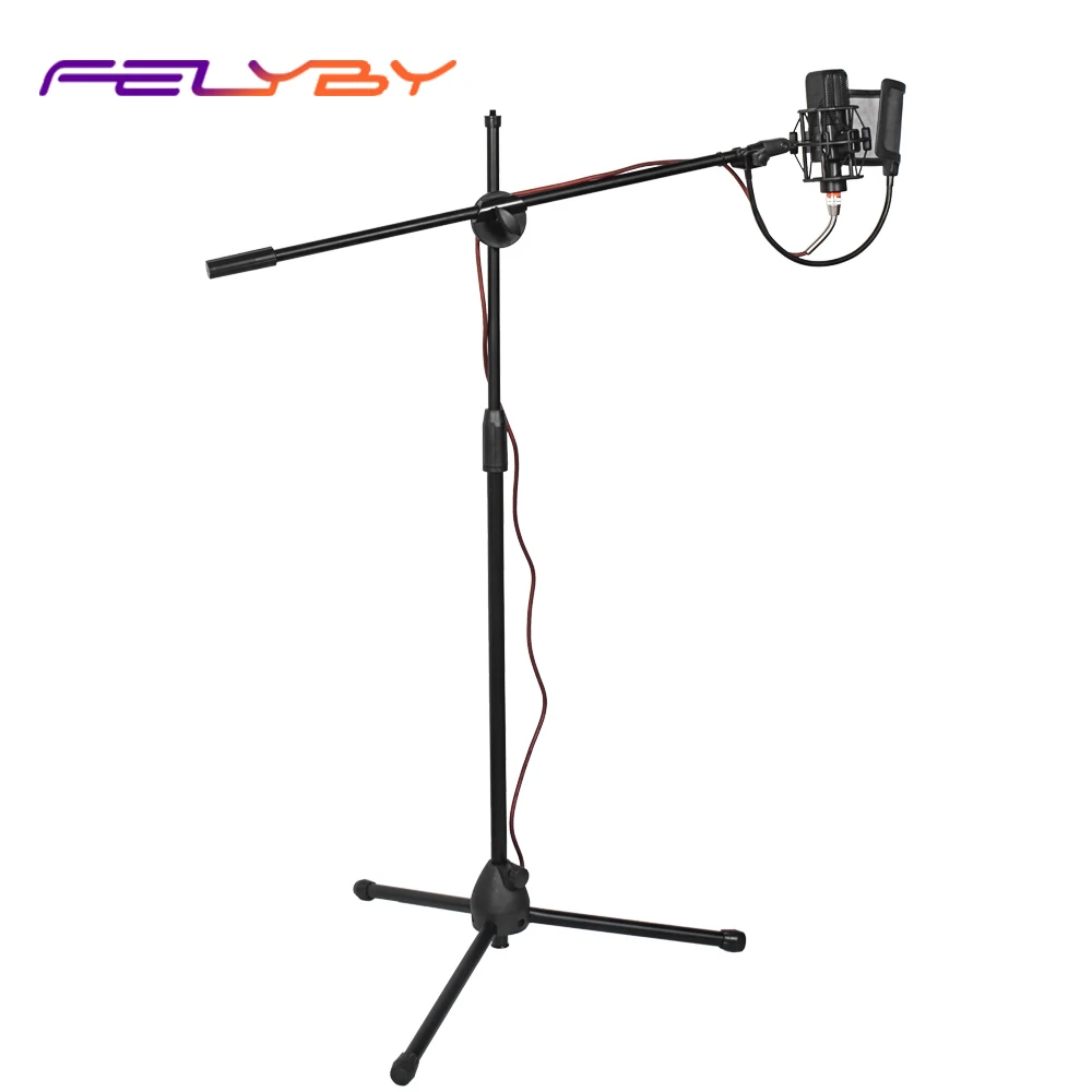 FELYBY BM1000 конденсаторный микрофон для караоке записи подкастов Youtube Studio Mic с