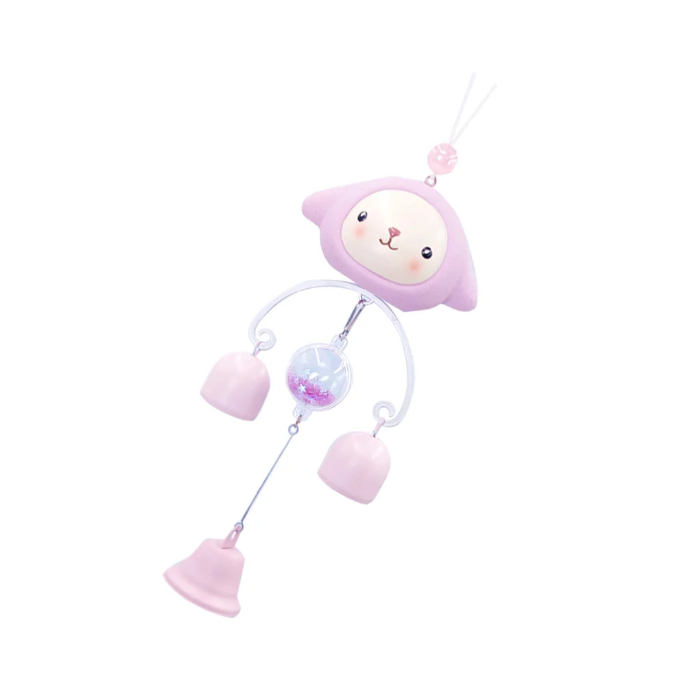 

Adorable Resin Rabbit Wind Chime Light Creative Hanging Pendant Stylish Hanging Ornament Hanging Decor for Home (Purple)