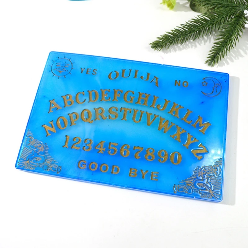 

2 Pack Gothic Ouija- Board and Planchette Resin Molds Ouija- Board Game Silicone Epoxy Resin Casting Molds Art Crafts
