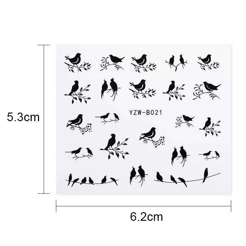 Красочные Водные наклейки Животные серии Цветок геометрический дизайн