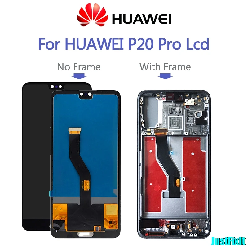 Для huawei P20 Pro CLT-AL01 6,1 '' тест ЖК-дисплей с кодирующий преобразователь сенсорного экрана в сборе оригинальные запасные части ЖК-дисплей
