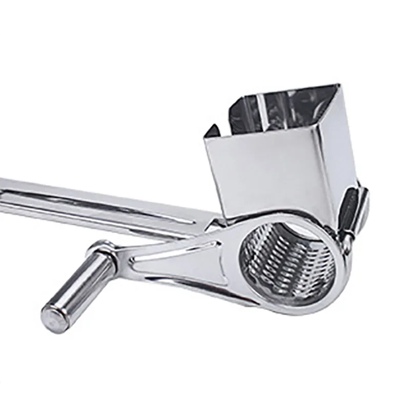 

High Quality Multi-functional Hand-friendly Stainless Steel Hand-operated Rotary Cheese Planer Kitchen Tools Cooking Supplies