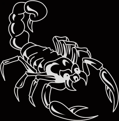 Водонепроницаемые автомобильные наклейки Скорпион с царапинами креативные