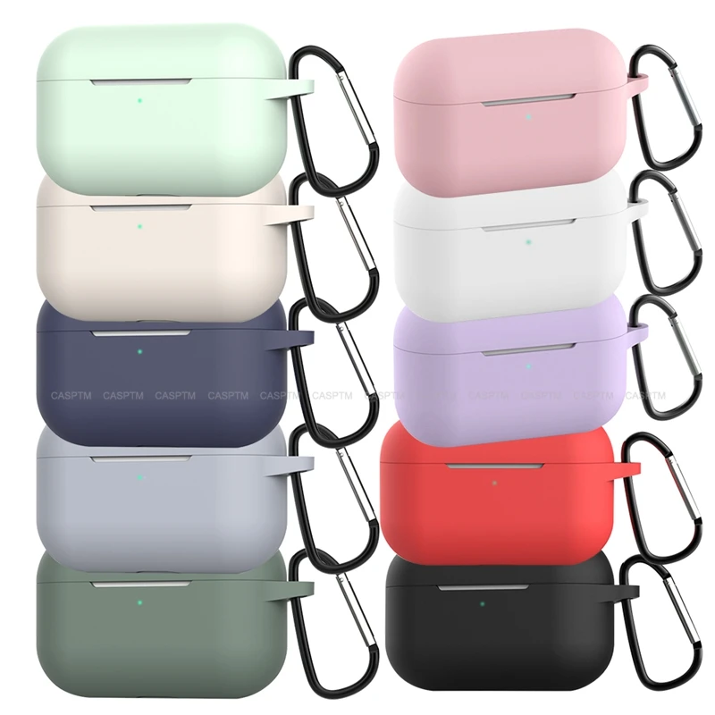 

Candy Color Drop-proof Earphone Cases For Bluetooth Silicone Headphone For Pro Hook Cover