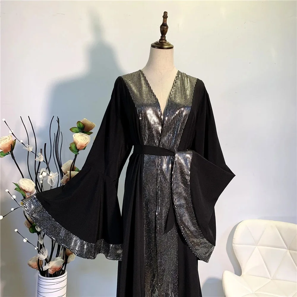 High Class Women Arabic Abaya Dubai For Muslim Ramadam Eid Mubarak Abayas Islamic Kaftan Dress Kimono Mujer Tesettur Elbise |