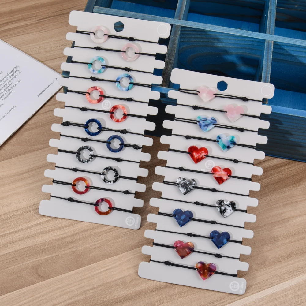 12 шт. Набор браслетов в богемском стиле с подвеской виде сердца и черепахи