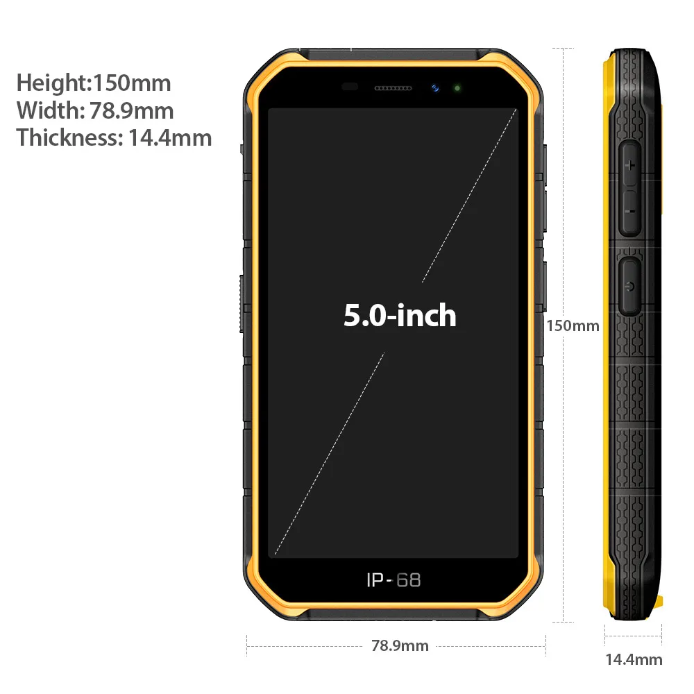 Ulefone Power X7 Pro IP68/IP69K Водонепроницаемый прочный телефон Android 10 мобильный 4 Гб