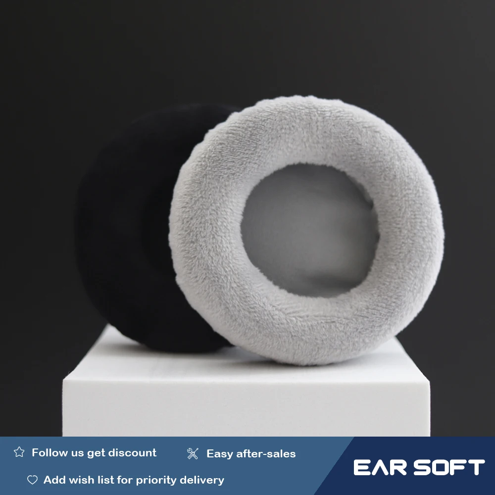 Earsoft Replacement Cushions for ATH-L3000 ATH-W3000 Headphones Cushion Velvet Ear Pads Headset Cover Earmuff Sleeve