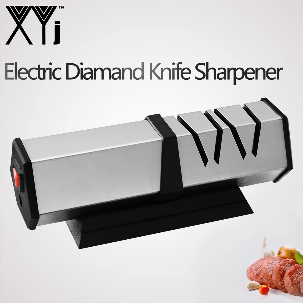 Электрическая точилка для ножей XYj кухонный Острый камень из нержавеющей стали