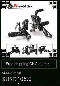 CNC алюминиевый мотоцикл Регулируемый Rearset задний Набор Подножки педаль Подножка для Kawasaki Ninja 650(EX650) ER-6N/ER-6F 2012