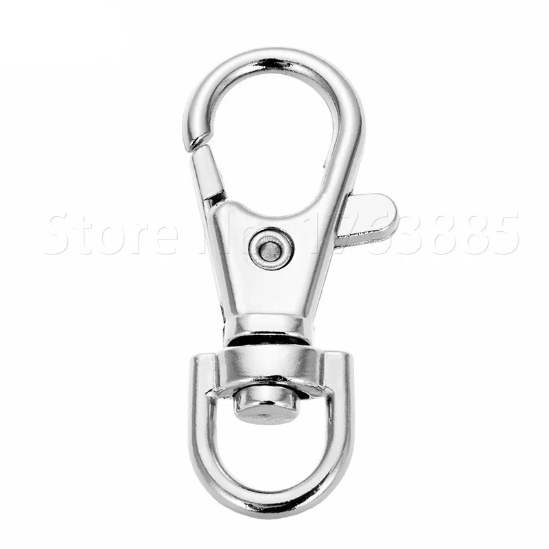Металлический поворотный спусковой крючок застежка-карабин кольцо для ключей