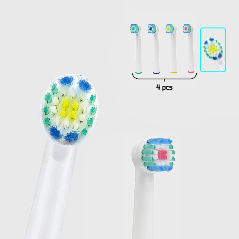 4 шт. для зубных щеток Oral B насадки электрическая вращающаяся зубная щетка головки