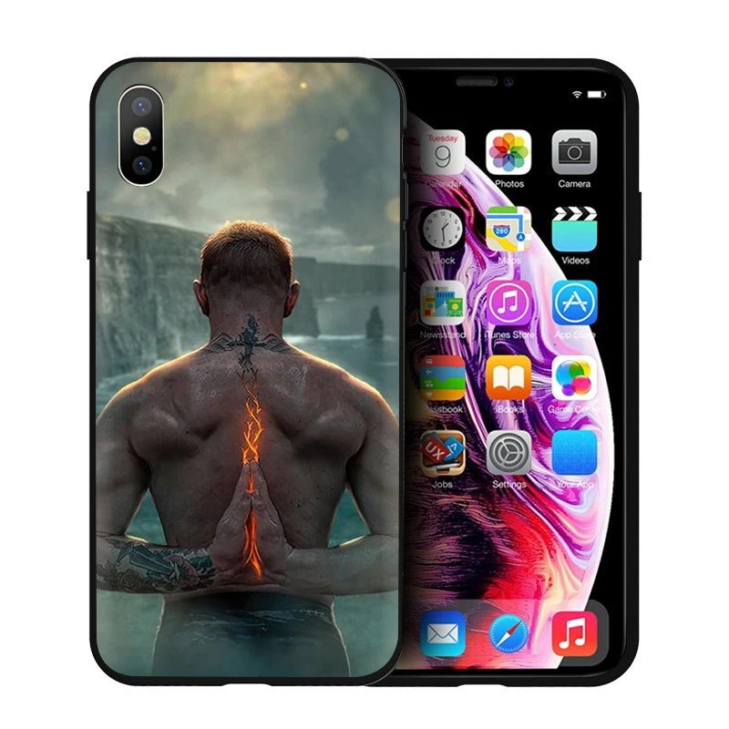 B2 Мягкий силиконовый чехол для телефона EWAU UFC Конор Макгрегор для iPhone 5 5S SE 6 6s 7 8 plus X XR XS 11 Pro Max - Цвет: B2