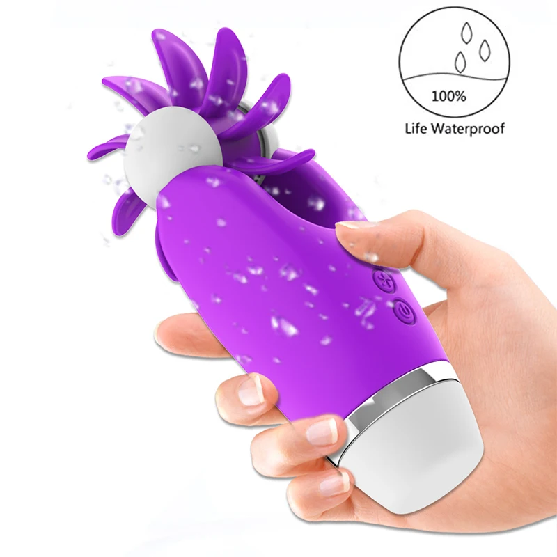 Вращающийся Женский мастурбатор для орального секса с языком Стимуляция клитора