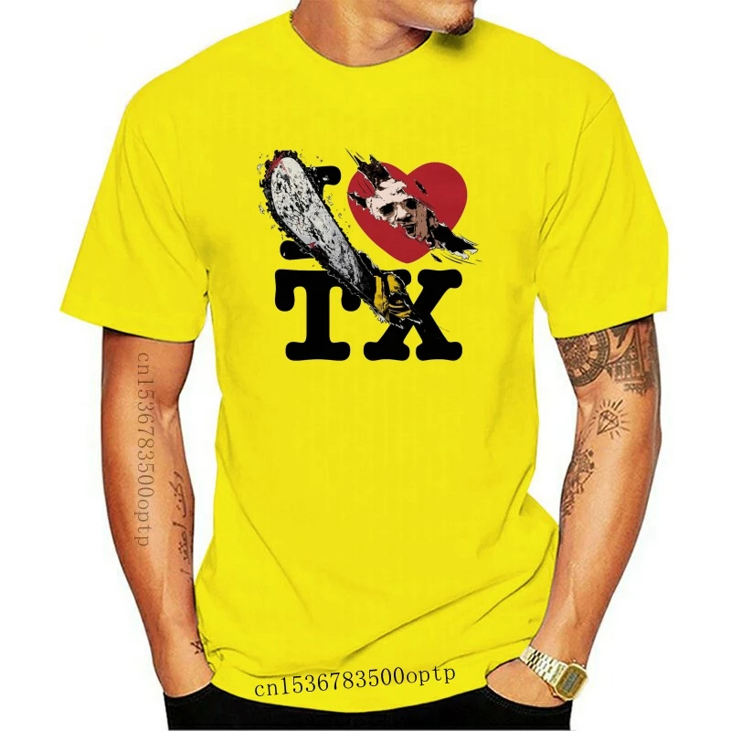Новинка Техасская бензопила бойня-I Heart TX-футболка S-2XL 2021 ударопрочный товар