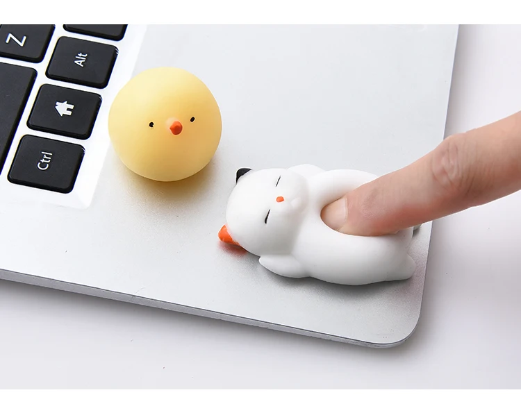 Милые мягкие игрушки Mochi Cat Squeeze Healing Fun детские Kawaii для снятия стресса с животными |