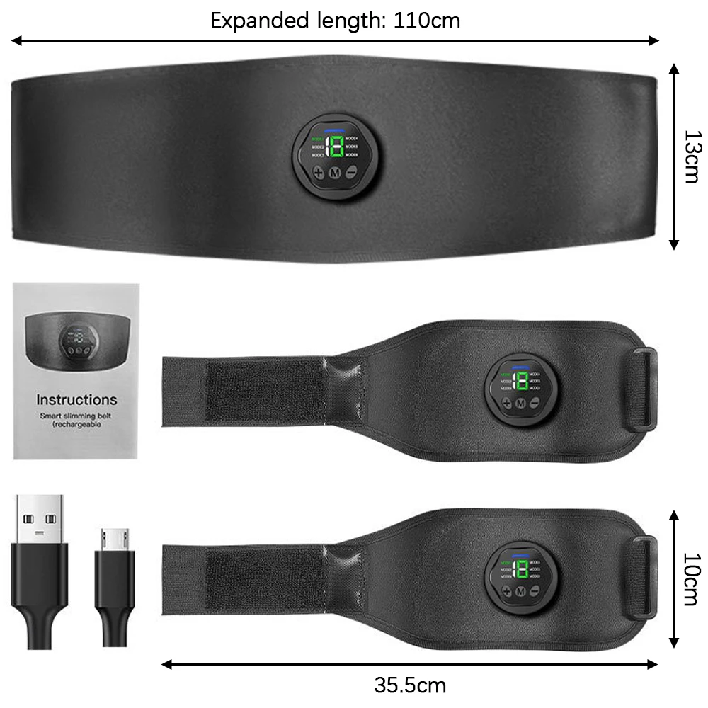 

Muscle Training Gear Abdominal Stimulator Pad Exercise Machine Slimming Stickers Belt Fitness Trainer Massager Accessories