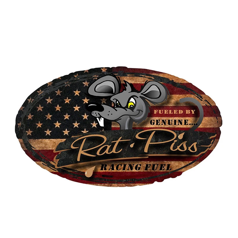 

Fuzhen Boutique Decals Exterior Accessories Creative Rat Rod Rat Piss Racing Fuel Car Sticker Car Styling Cover Scratches PVC