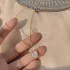 Женское Ожерелье из титановой стали, ожерелье до ключицы, легкая Роскошная нишевая цепочка из смолы, 2021