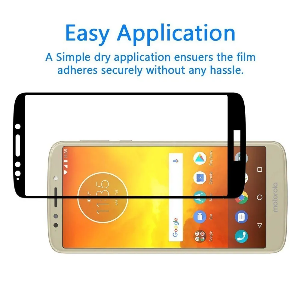 0,3 мм 2.5D полное покрытие 9H закаленное стекло для Motorola Moto E5 E5 Plus Moto E5 Play Go полноэкранная защитная пленка против царапин