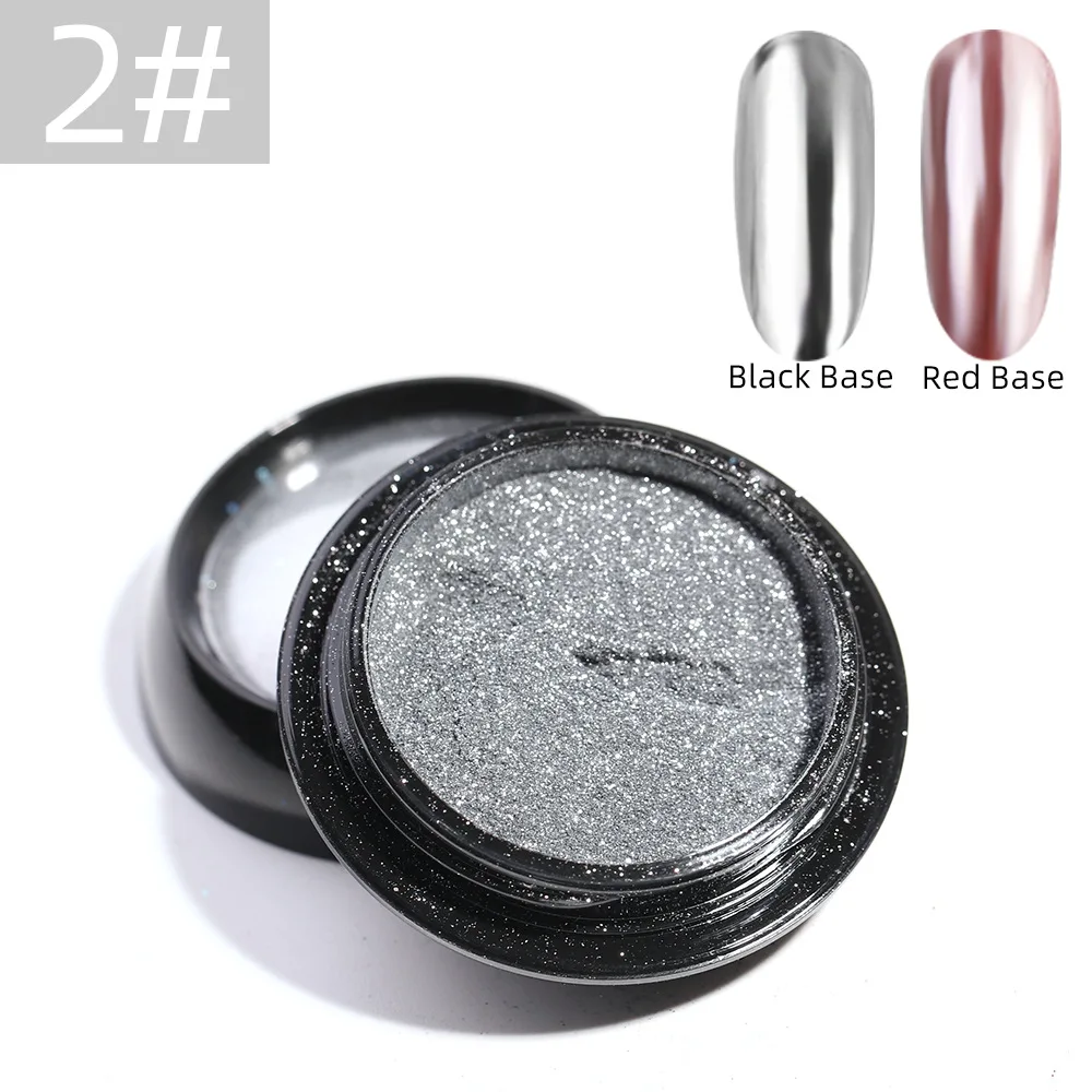 1box Glitter Nail Mirror Powder Metallic Nail Art Uv Gel Polishing Chrome Flakes Pigment Nail Art Powder Decorations Manicure