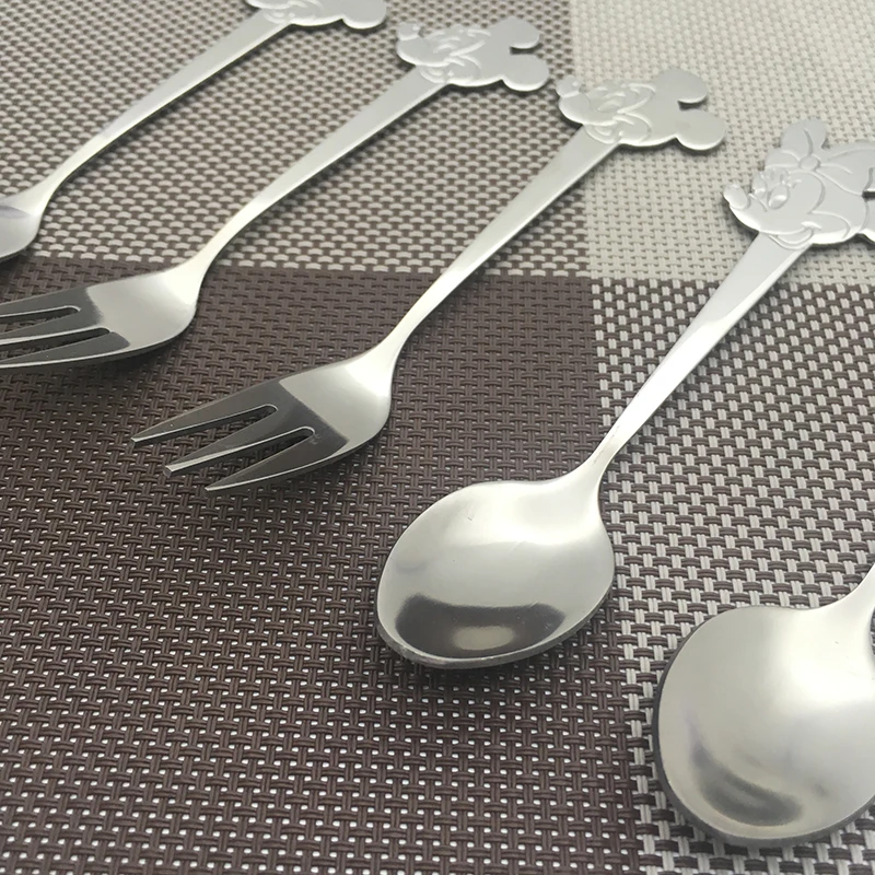 6 шт сделанных из нержавеющей стали выгравированные ложечки для кофейной чашки