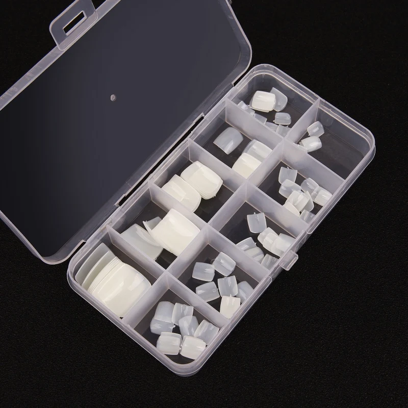 1 коробка искусственный ногтей Дисплей натуральный прозрачный Пресс пешком