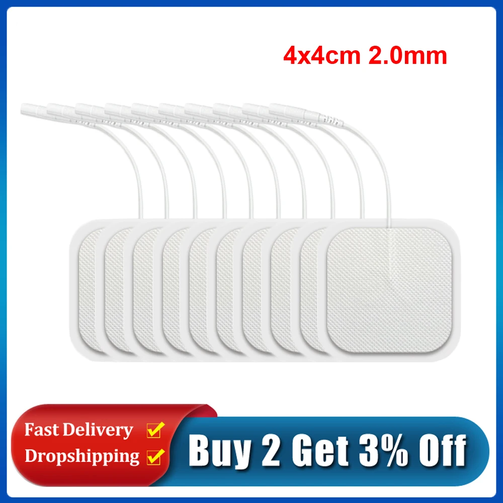 

20 парт/компл. 4*4 см, Φ амбушюры 2,0 мм, стимулятор электрических мышц, Электростимуляция детской физиотерапии