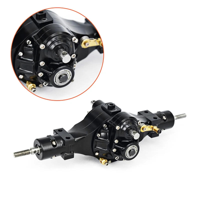 LESU металлический задний мост B дифференциальный замок для RC 1/14 трактор грузовик