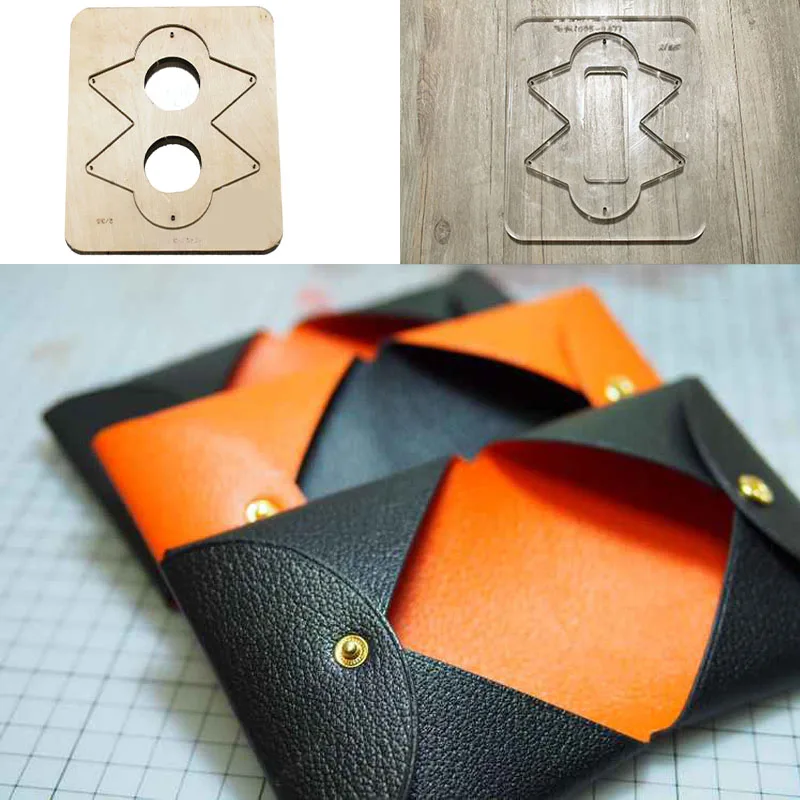 

Japan Steel Blade Handmade Leather Knife mold wallet Card bag Leathercraft Punch Knife Mould Template DIY Leather Tools Wood Die