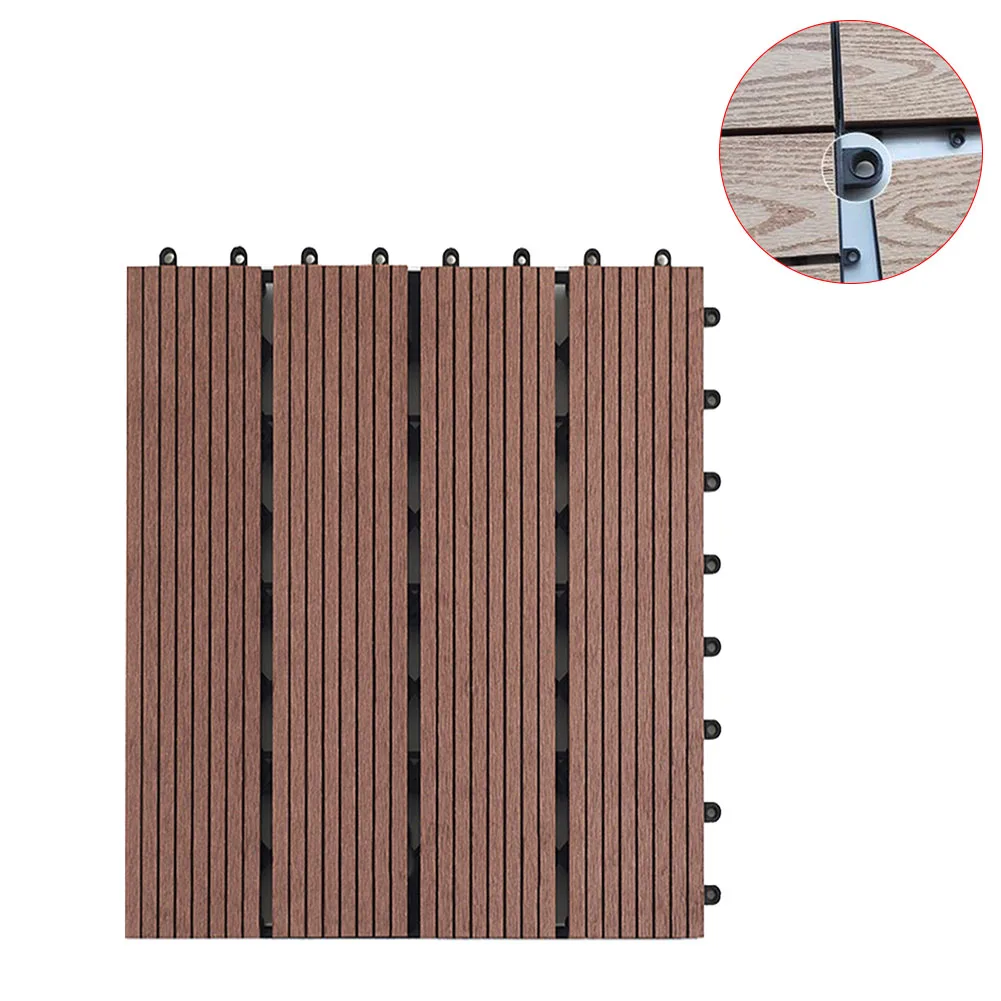 Сад Балкон 30x30 см Антикоррозийная DIY сплайсинга пол настил плитки аксессуары для патио экологически чистые доски террасы открытый