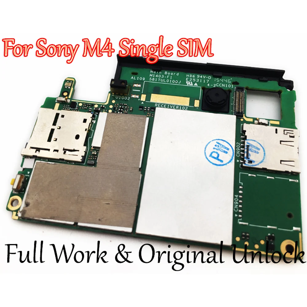 Полная работа оригинальная Разблокировка для sony Xperia M4 Aqua односимочная E2303 E2333 E2353 материнская плата логическая схема электронная панель протестирована