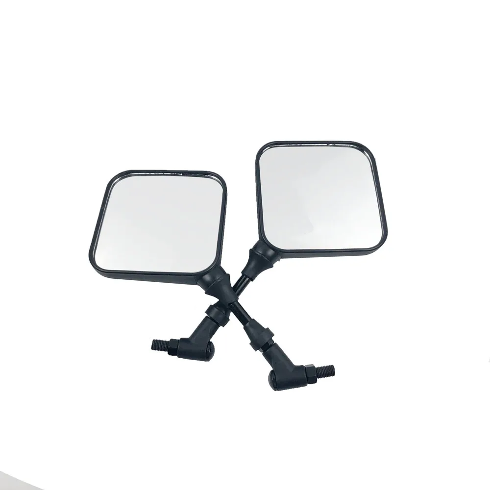 

M10 10 мм черный квадратный двойной спортивный мотоцикл боковое зеркало заднего вида Specchi прозрачный стеклянный чехол для honda yamaha suzuki kawasaki