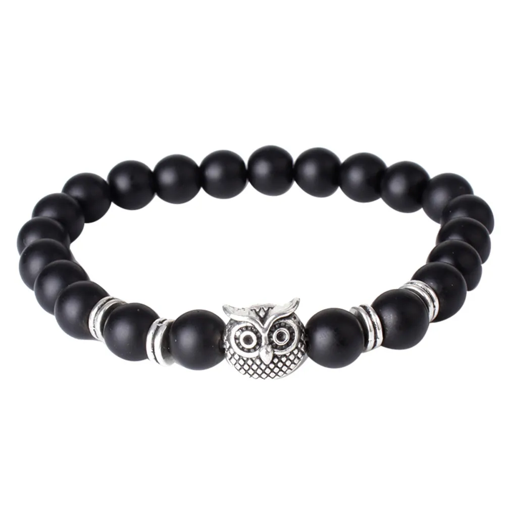 Натуральный белый камень Howlite золотой серебряный браслет Будды для мужчин и