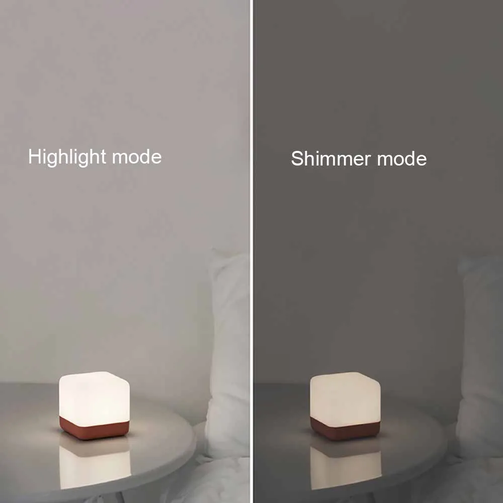 

2020 Creative Cube Table Lamp Simple Flip Timing Night Light with 5/15/30/60 Minutes Led Energy Saving Sleeping Light
