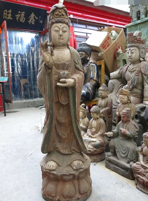 WBY оптовая продажа фабрики 44 &quotКитай старый ручной работы резные деревянные