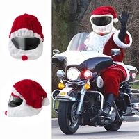 christmas santa claus plush motorcycle helmet cover hat outdoor fun personalized adults bike helmet cover christmas decoration