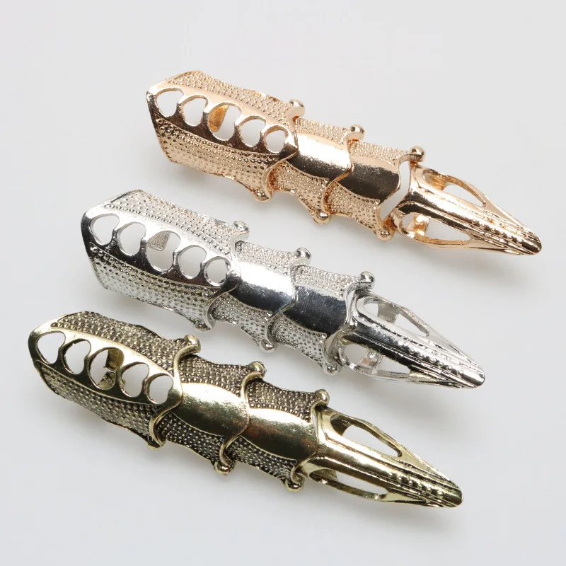 Металлическое многослойное длинное кольцо в готическом стиле панк для мужчин и